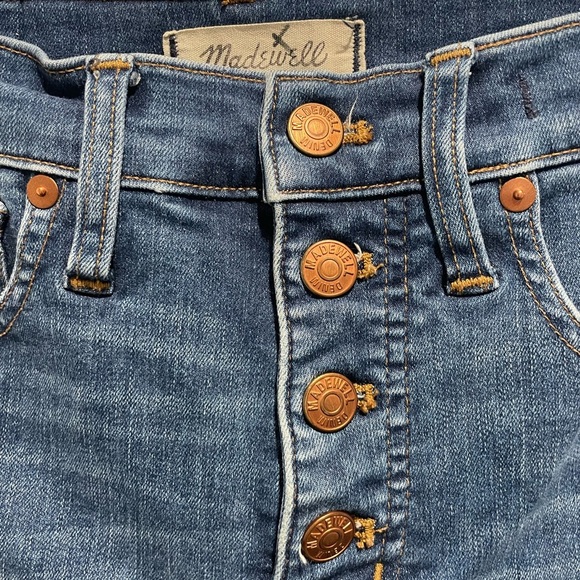 MADEWELL 10” High-Rise Skinny Exposed Buttons Jeans - Picture 9 of 12